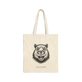 Smiling Capybara Unisex Cotton Canvas Tote Bag