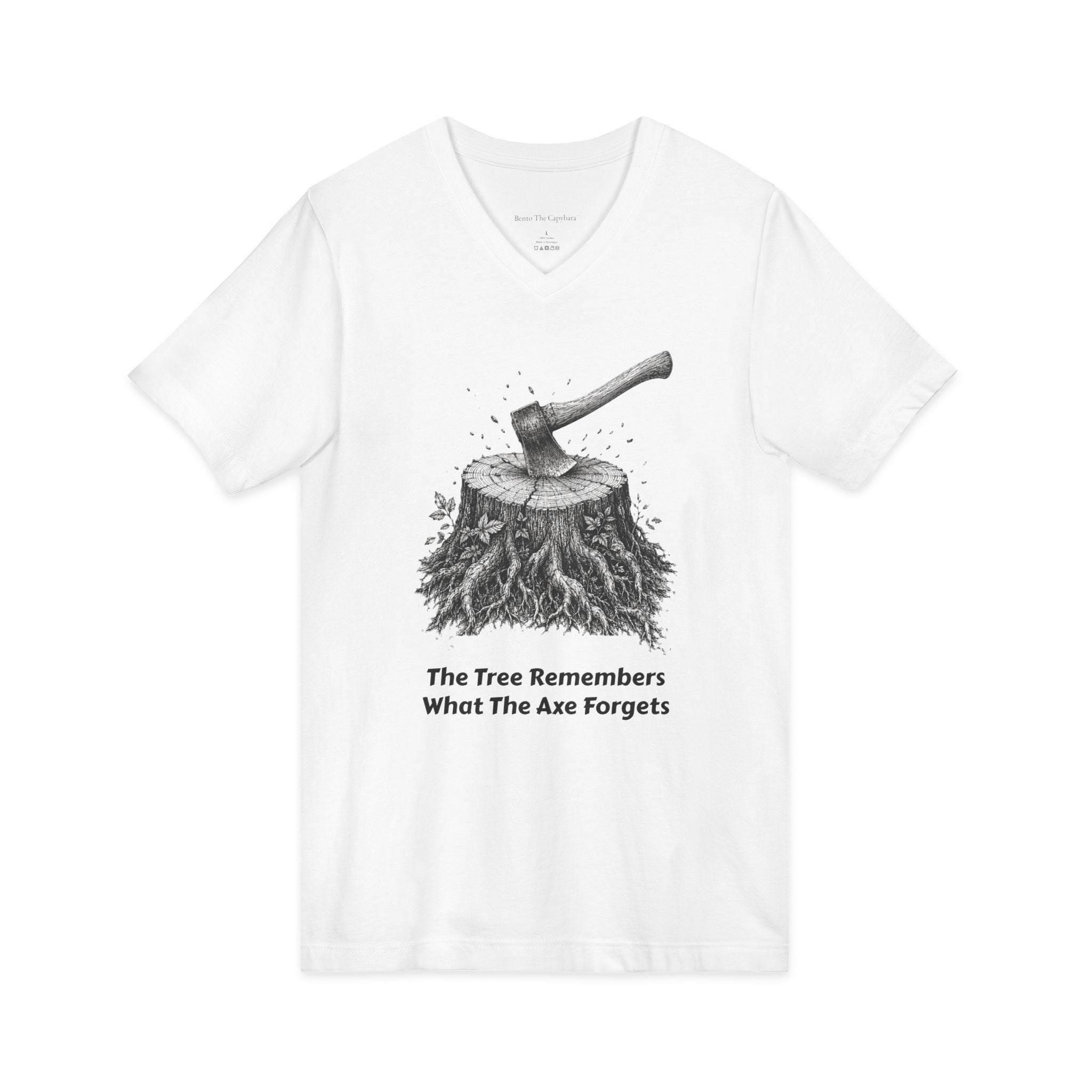 V-Neck The Tree Remembers Men's T-Shirt