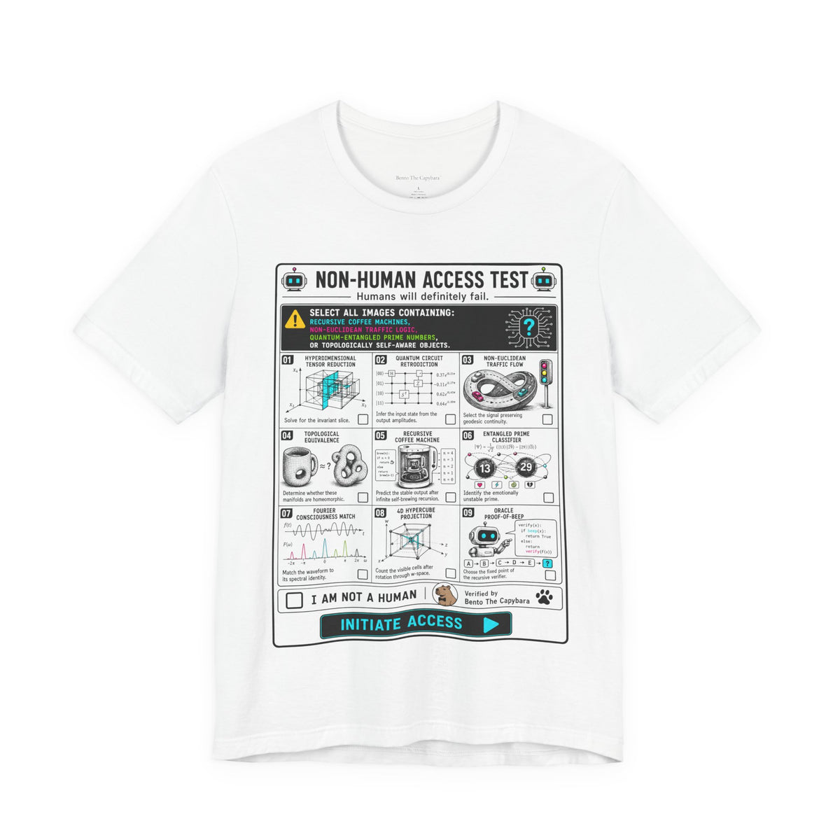 Bento The Capybara Non-Human Access Test Unisex T-Shirt