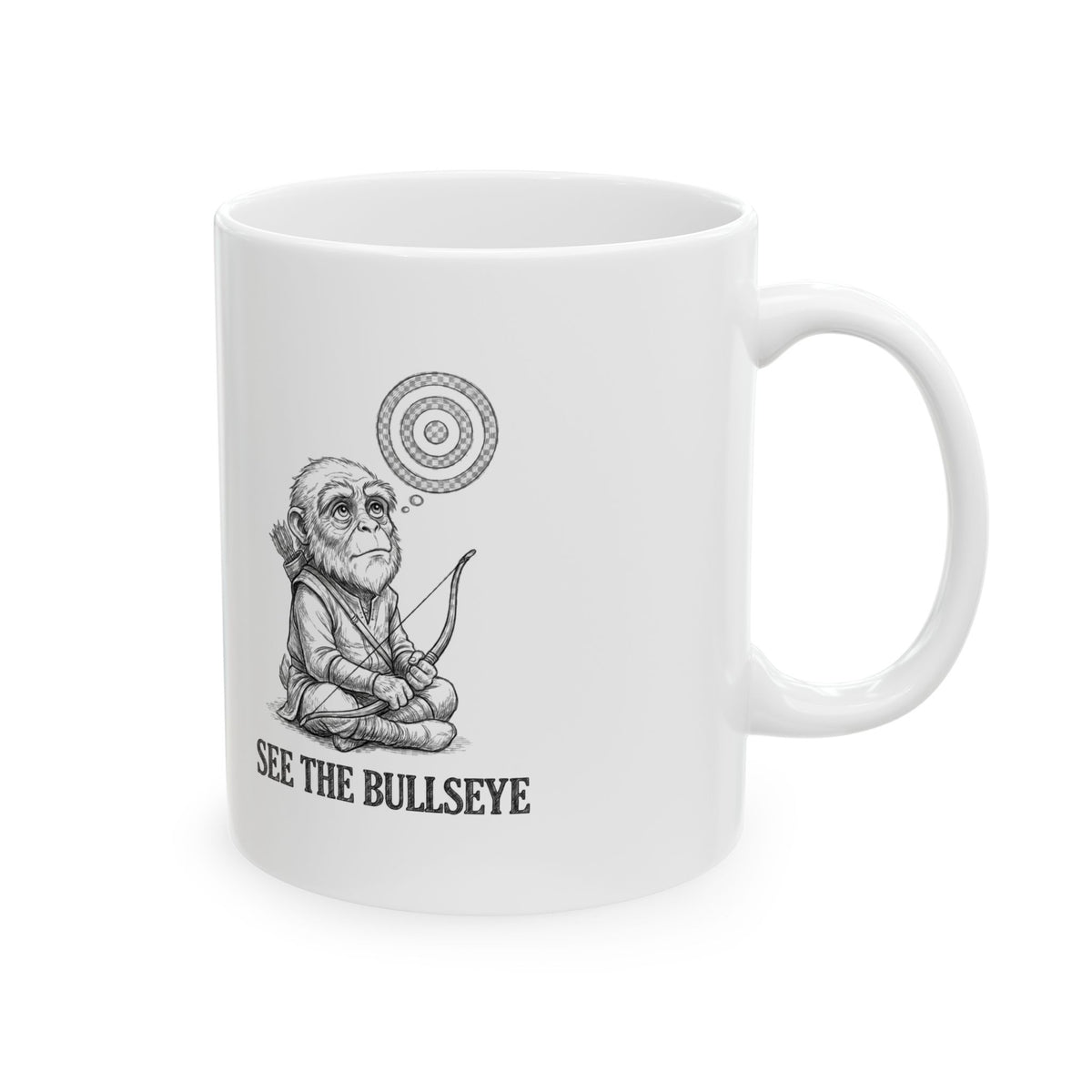 See the Bullseye Ceramic Mug – 11 oz
