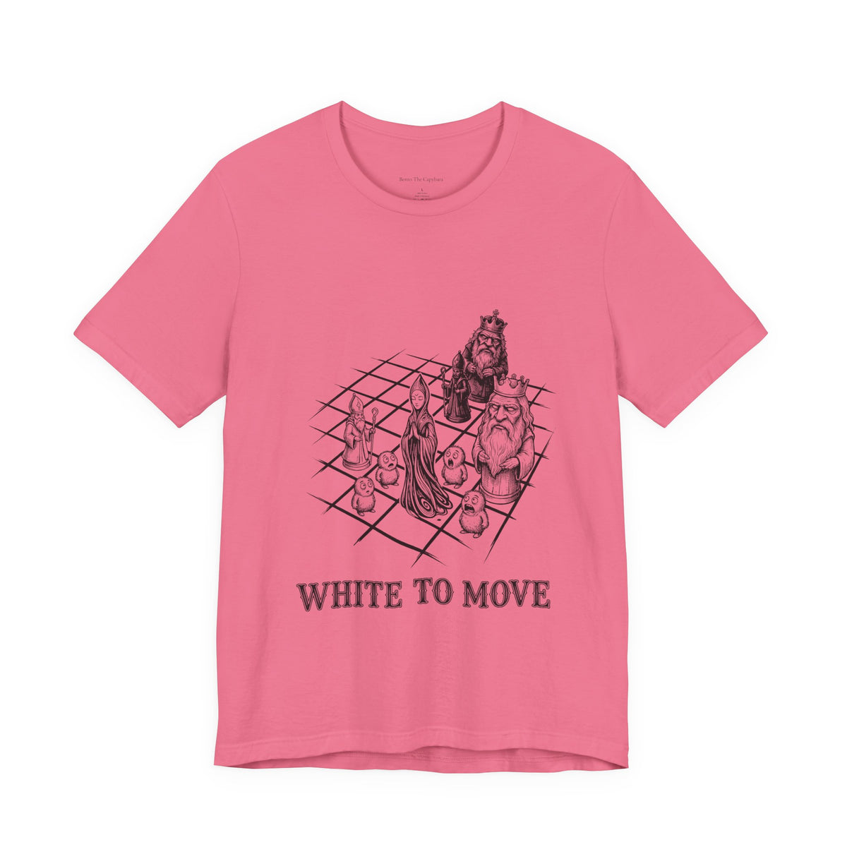 Strange Endgame — White to Move Round Neck T-Shirt