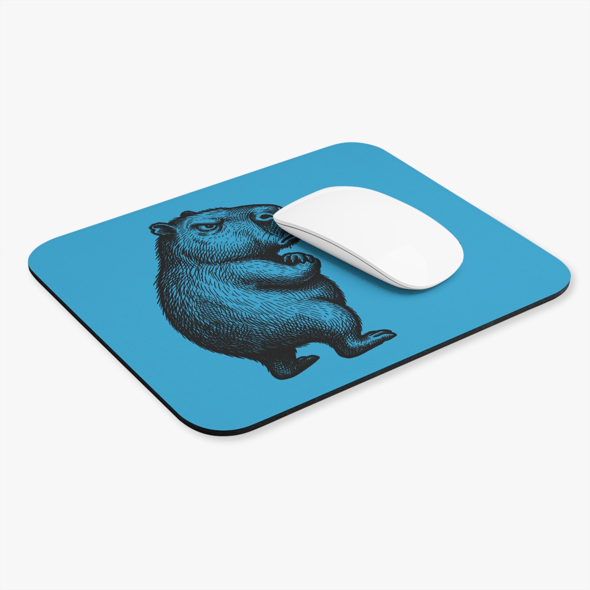Bento The Capybara State of Mind Mouse Pad – Blue