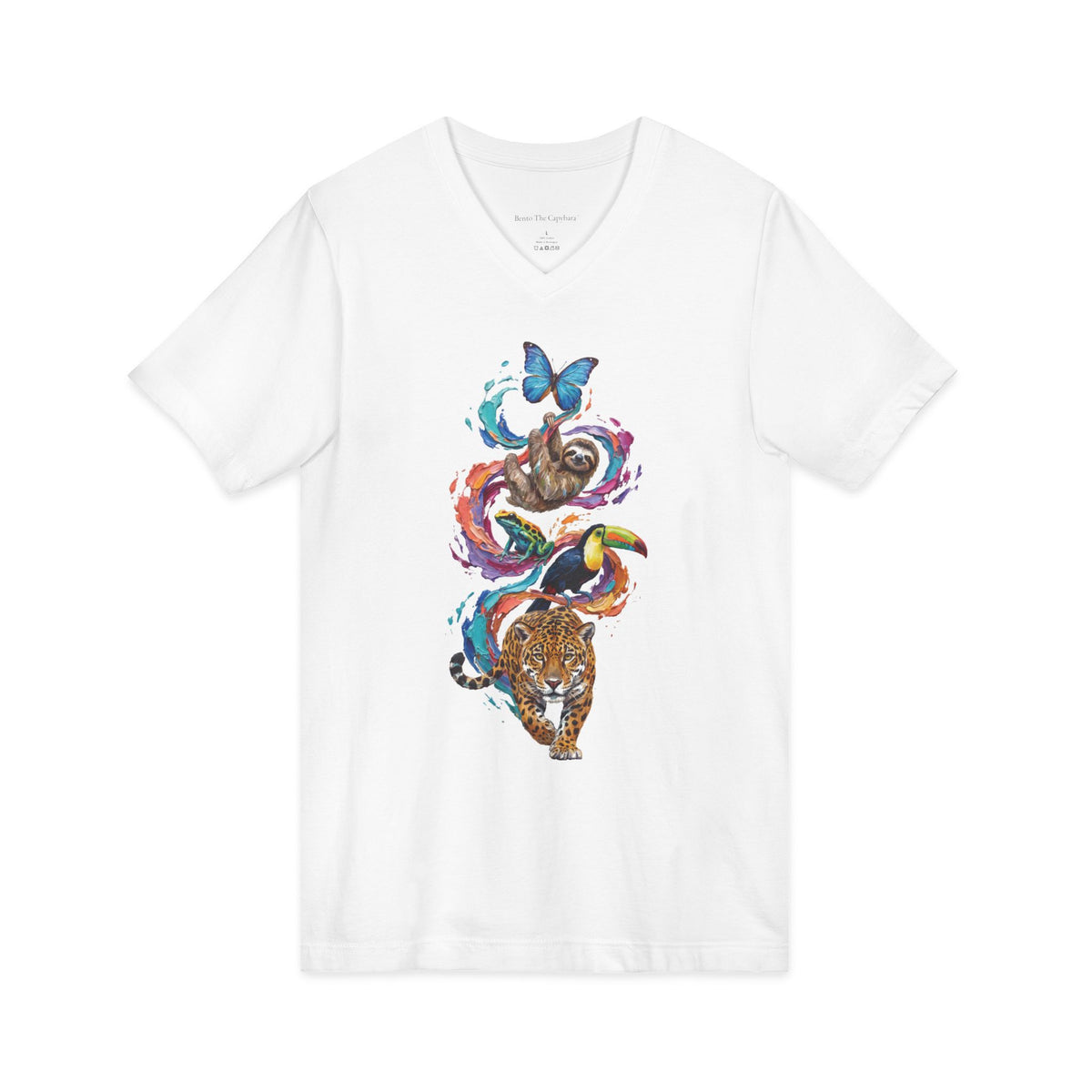 Rainforest in Motion V-Neck T-Shirt