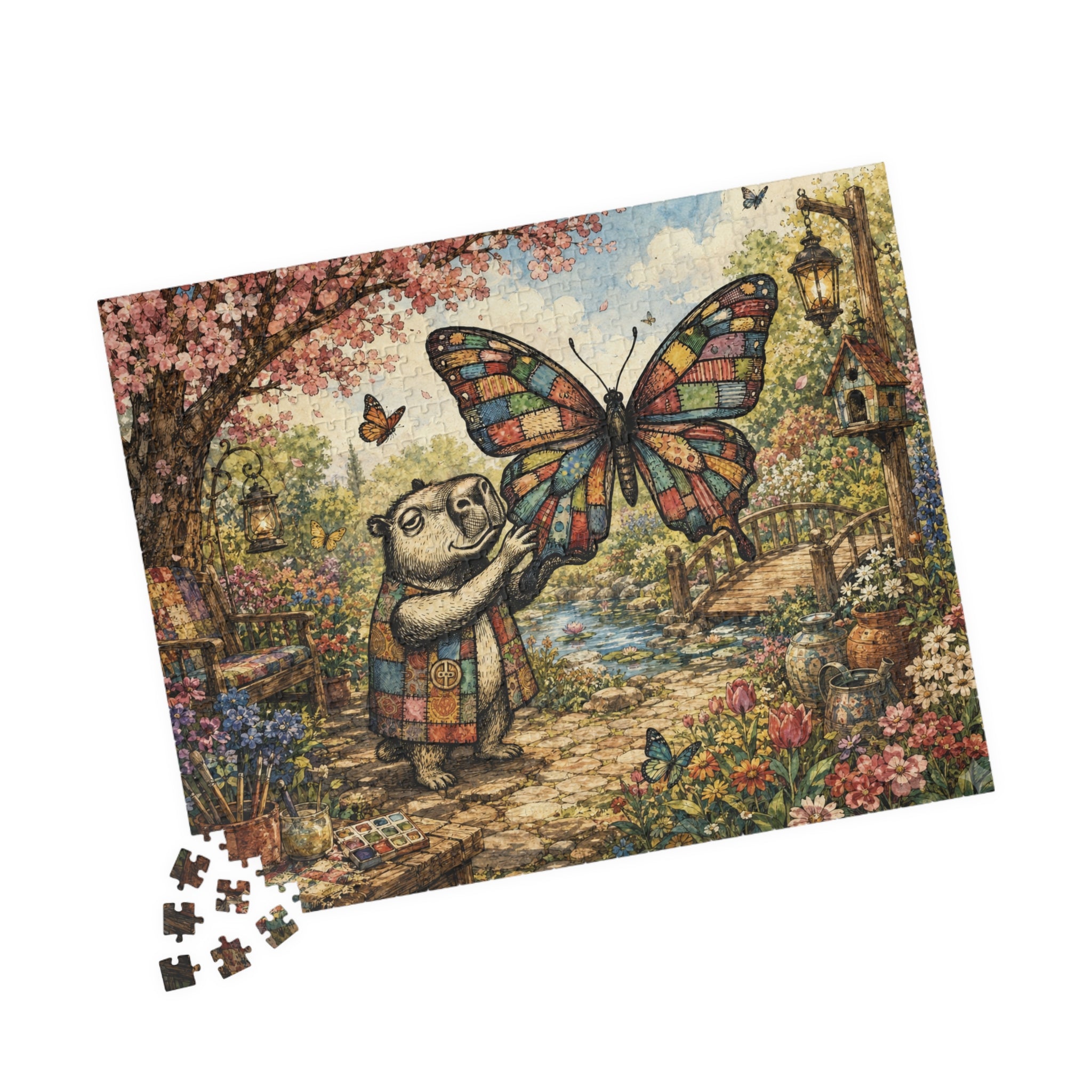 Bento Butterfly Garden 520-Piece Puzzle