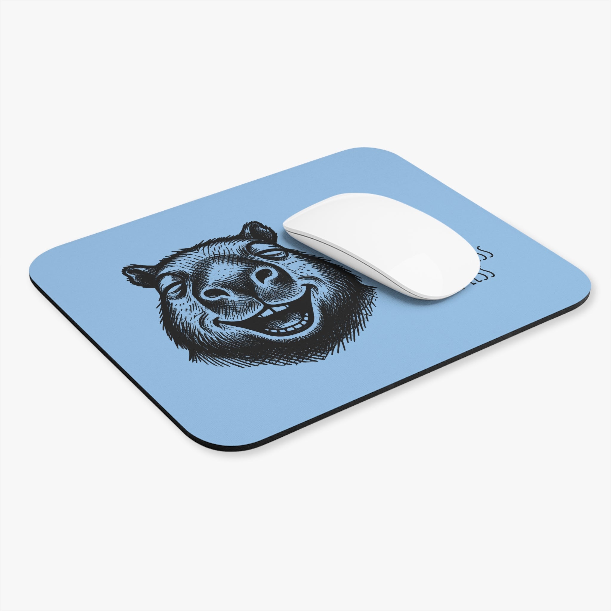 Bento The Capybara Don’t Stress, Do Less Mouse Pad – Light Blue