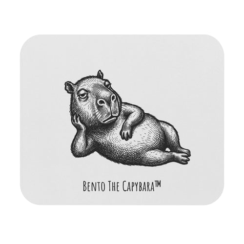 Bento The Capybara White Mouse Pad