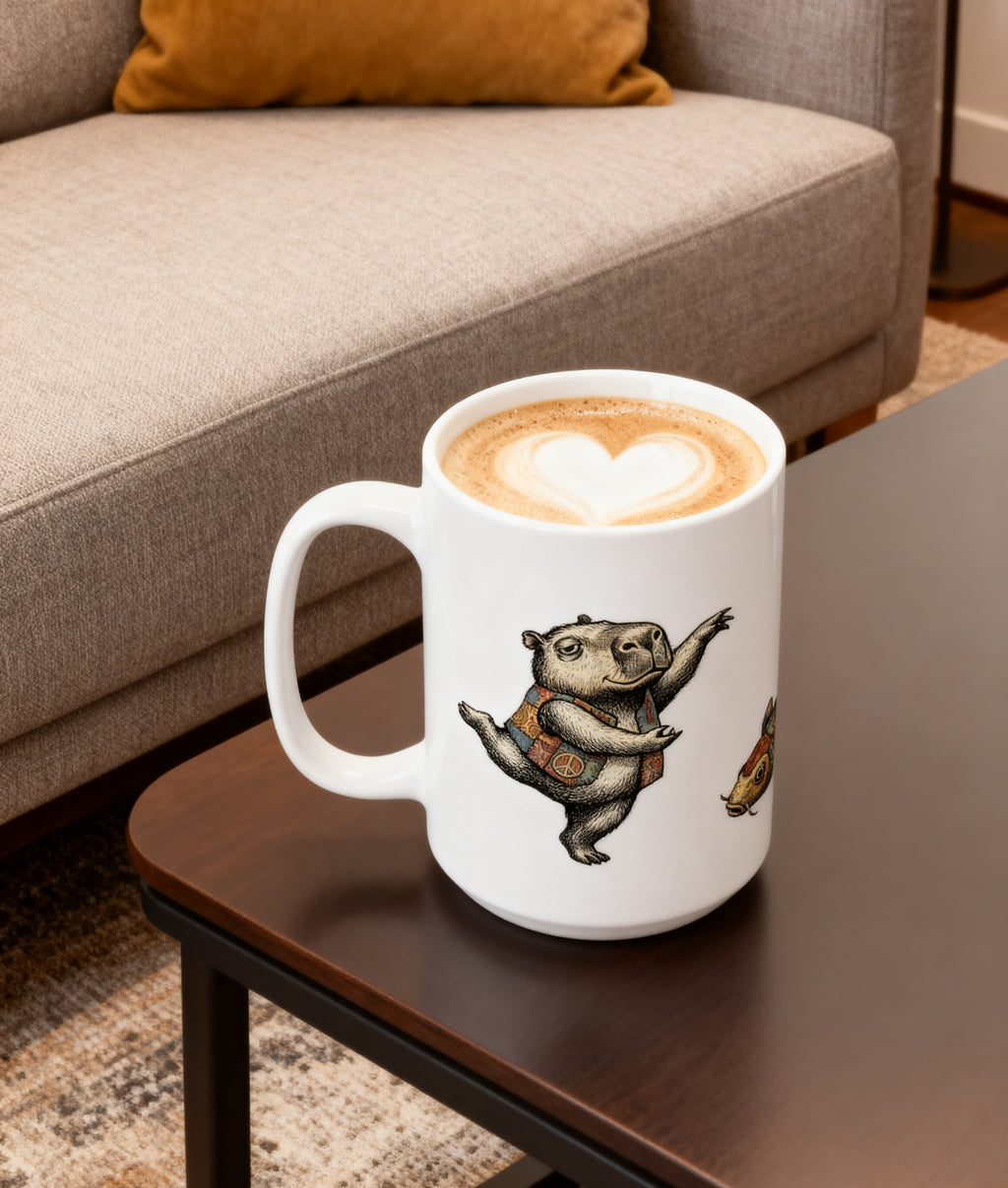 Koi Capybara Mug 15oz Capybara Cafe