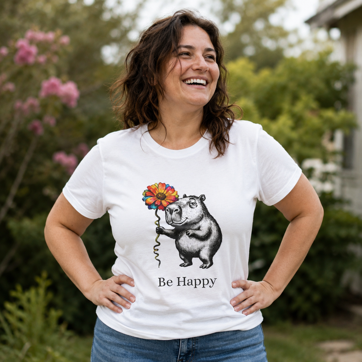 Be Happy Women's T Shirt