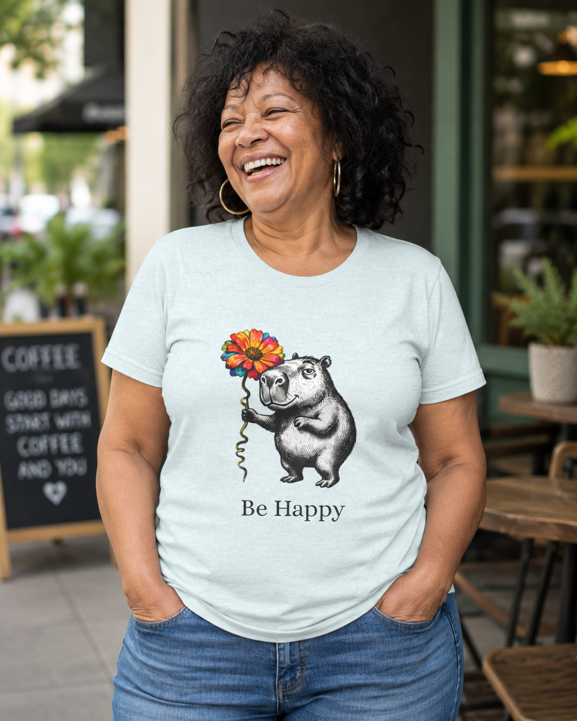 Be Happy Women's T Shirt