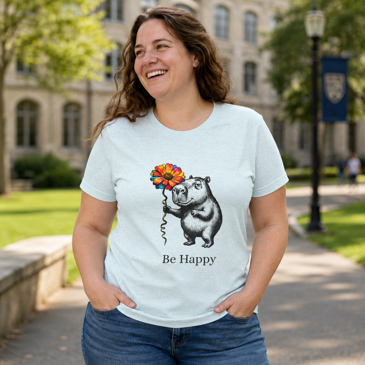Be Happy Women's T Shirt