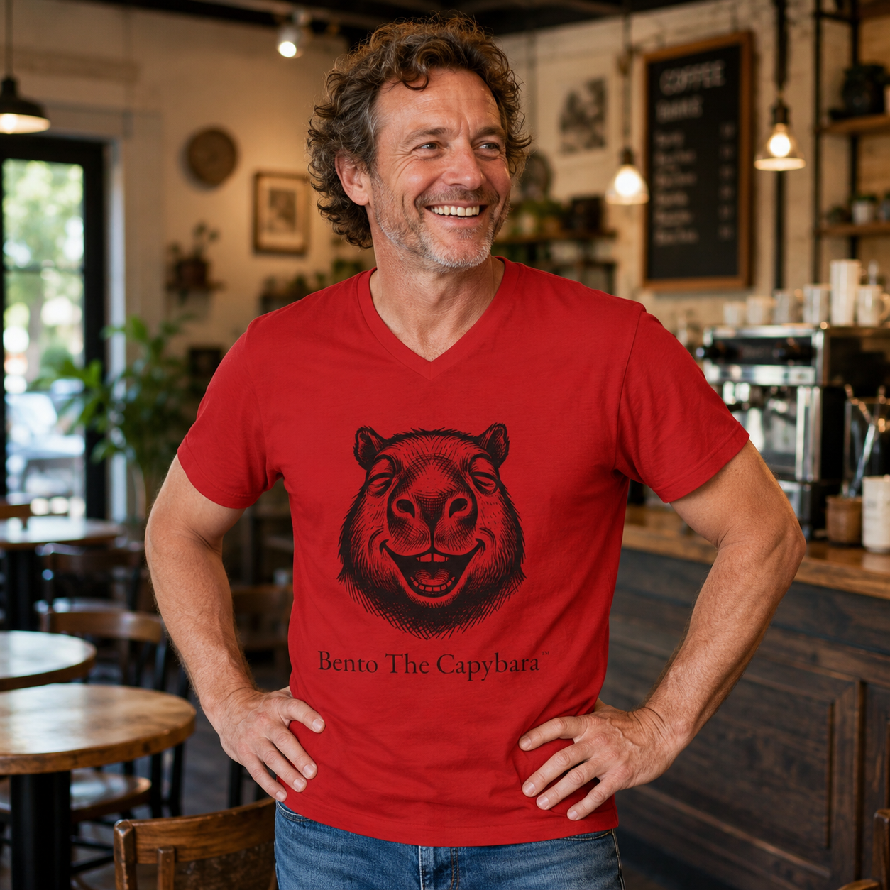 Capybara Cafe State of Mind UNISEX T-Shirt