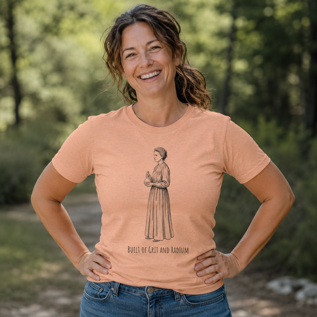 Marie Curie Built of Grit and Radium Women's T-Shirt - Round Neck