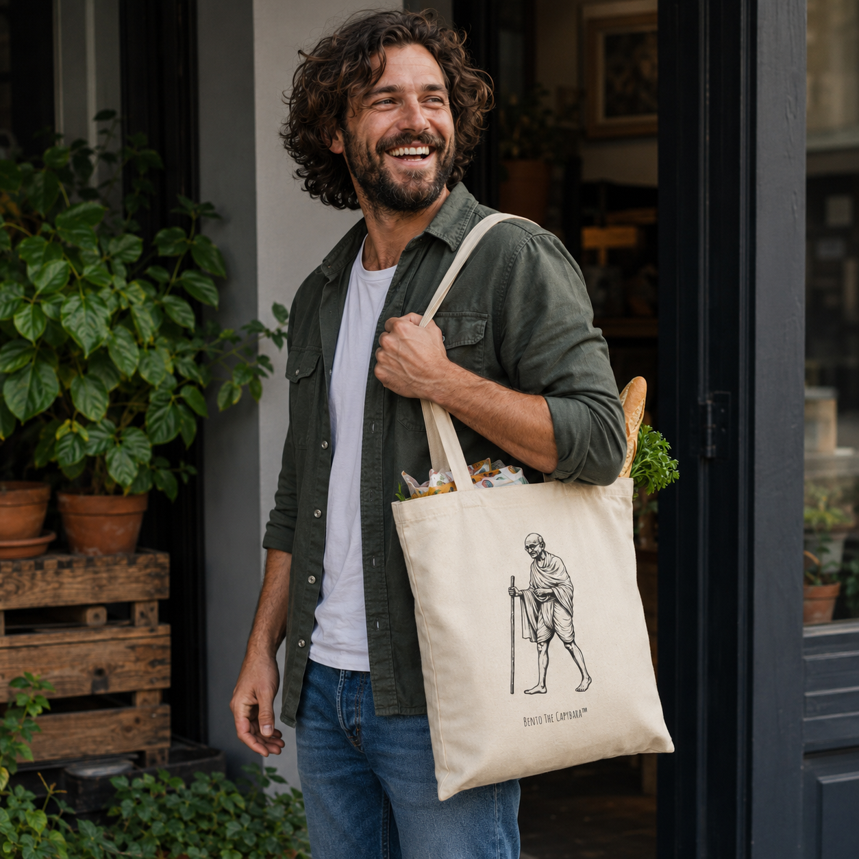 Path of Peace Unisex Cotton Tote Bag