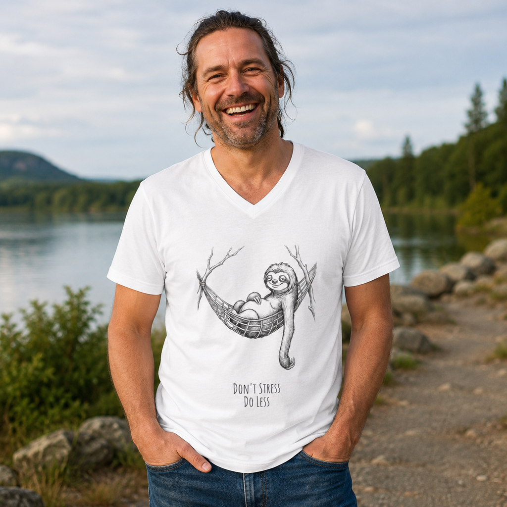Don't Stress. Do Less. UNISEX V Neck