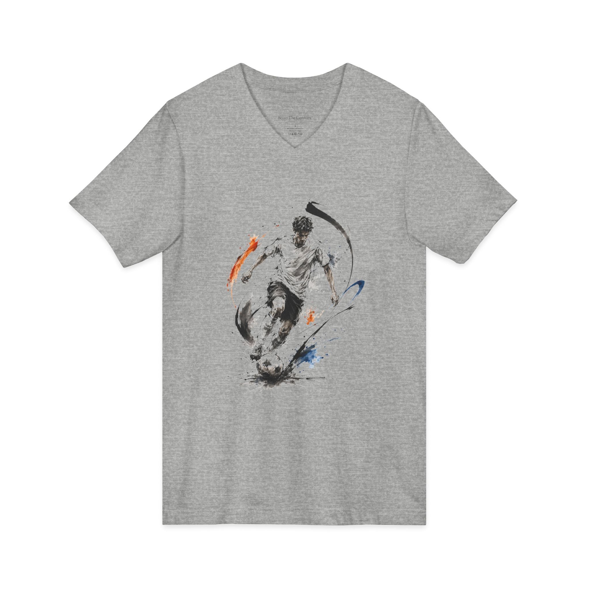 Chase the Ball Master Yourself Men's V-Neck T-Shirt