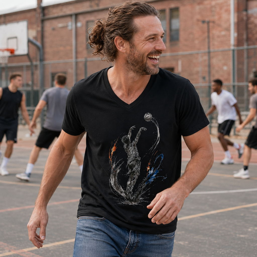 Chase the Shot Master Yourself Men's V-Neck T-Shirt