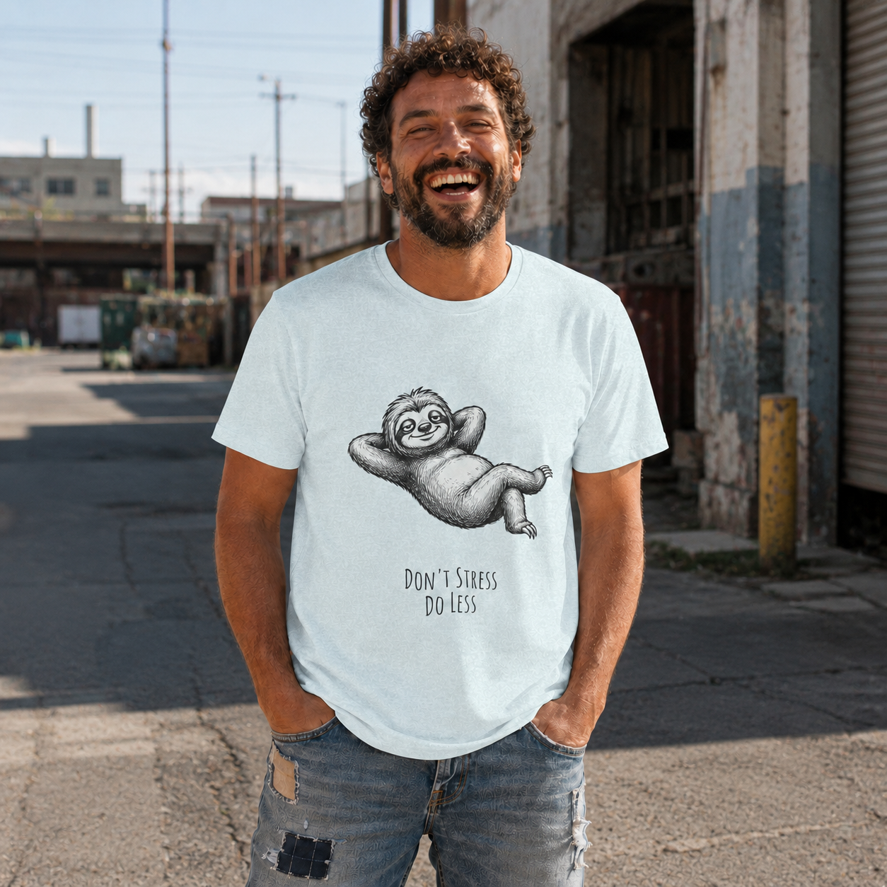 Seize The Day – Relaxed Sloth Unisex T-Shirt