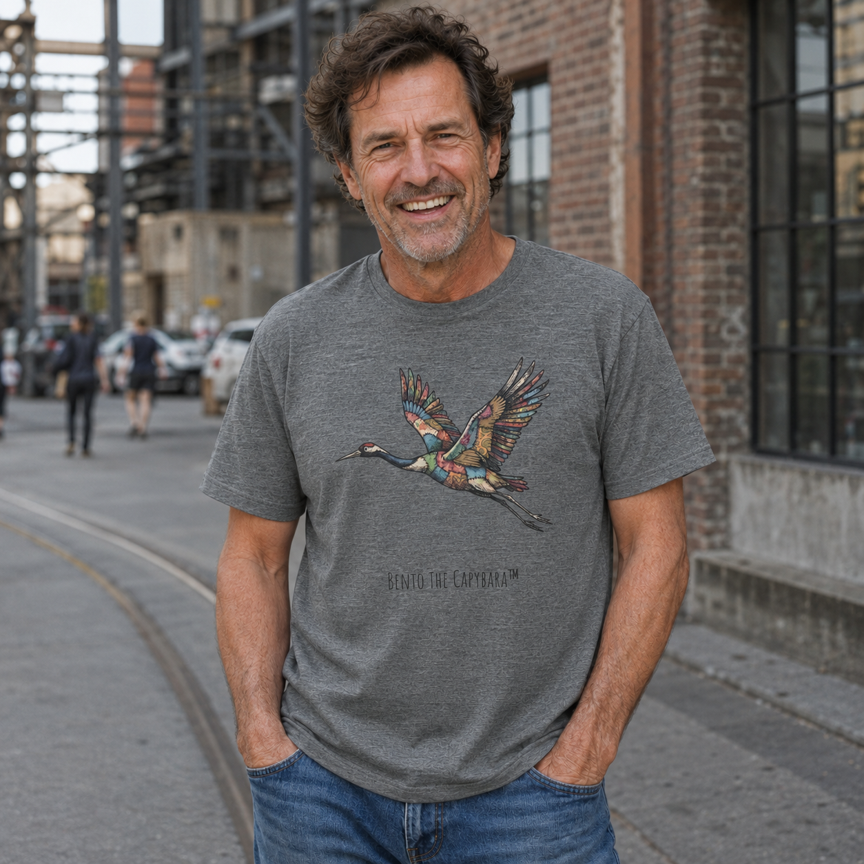 Good Luck Crane Men's T-Shirt