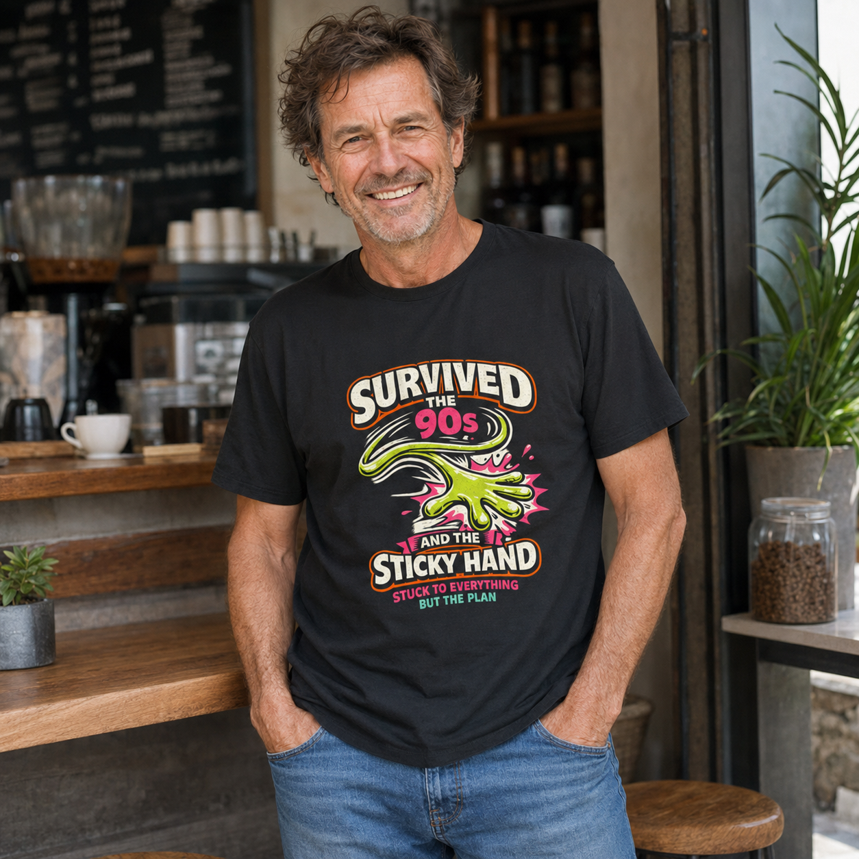 Survived the 90s Sticky Hand Unisex T-Shirt