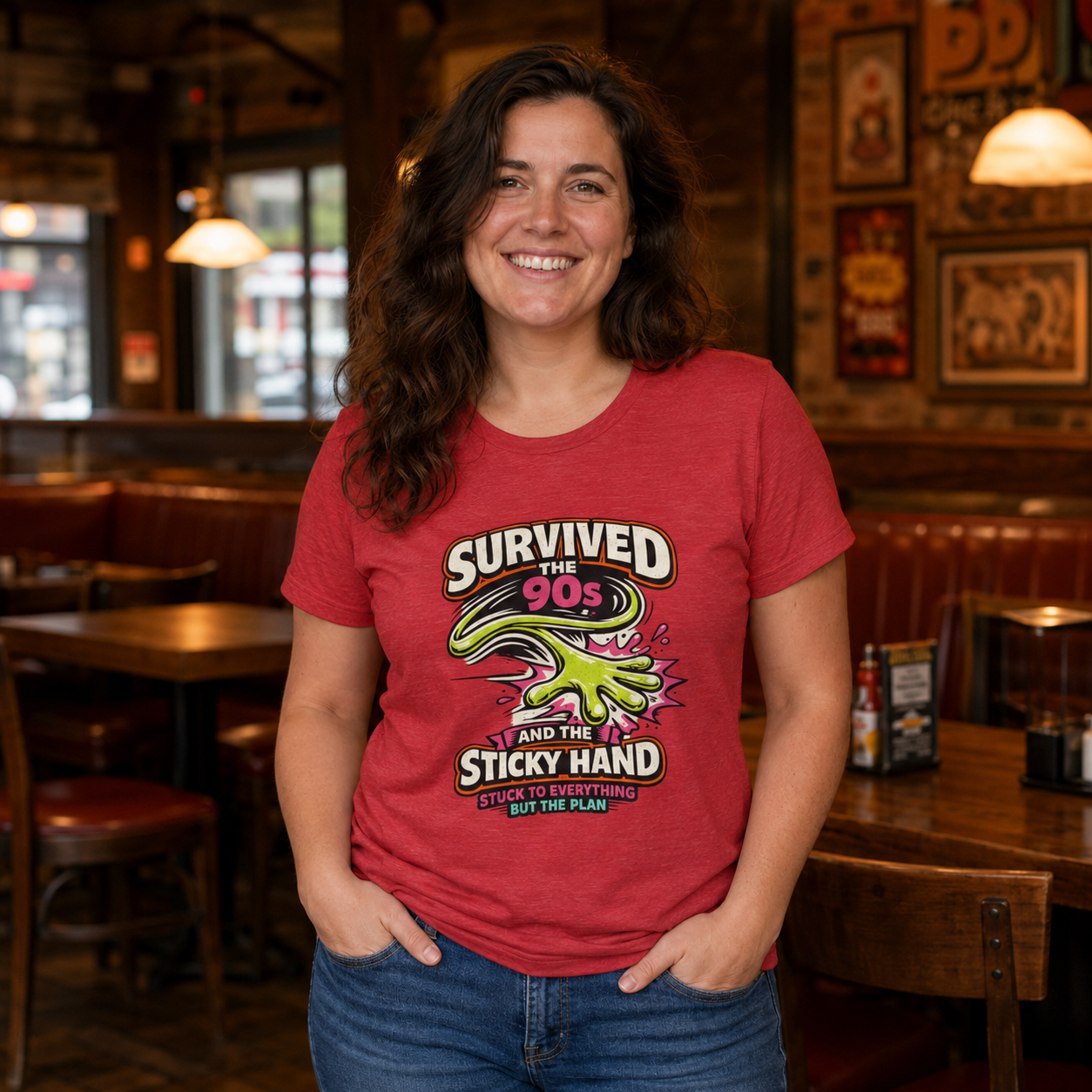 Survived the 90s Sticky Hand Unisex T-Shirt