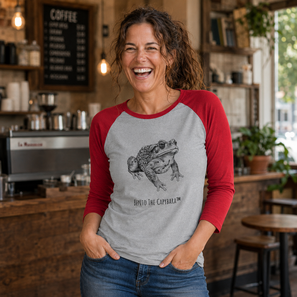 Spirit Toad 3/4 Sleeve Raglan Baseball Shirt