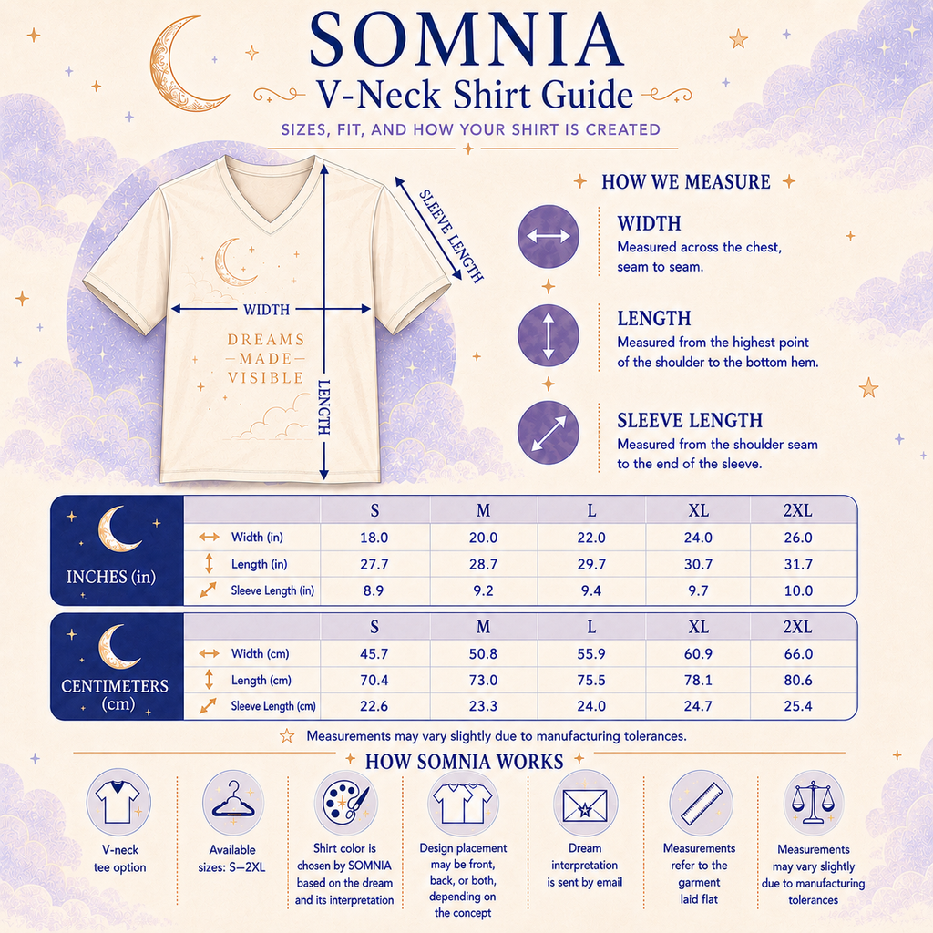 SOMNIA — Blooming Tree V-Neck T-Shirt