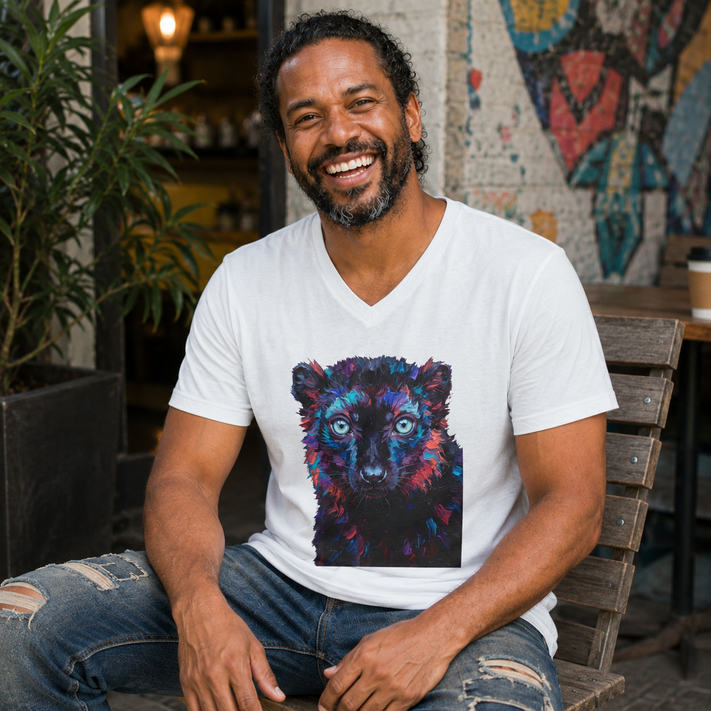 Electric Aye-Aye V-Neck UNISEX T-Shirt