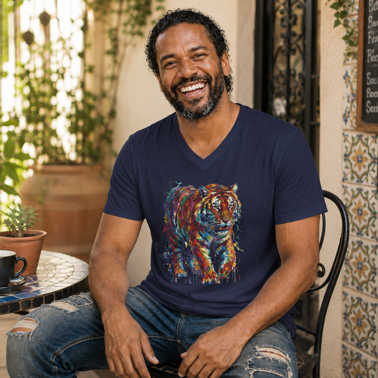 Tiger in Motion Men's Tee