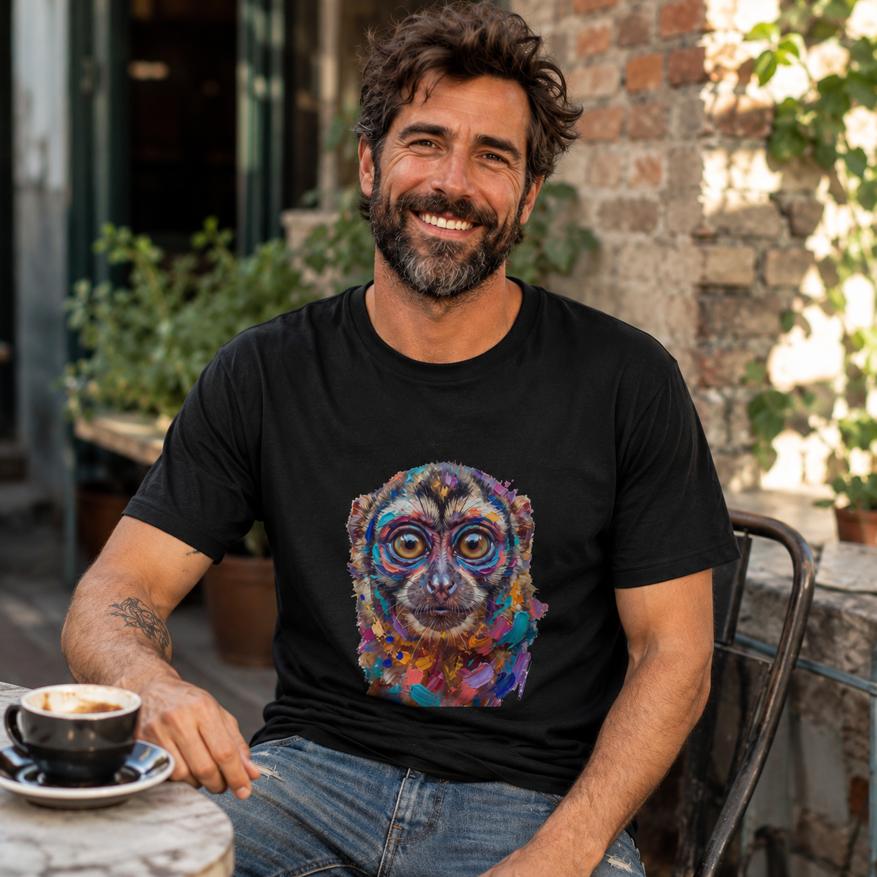 Owl Monkey After Dark UNISEX Tee