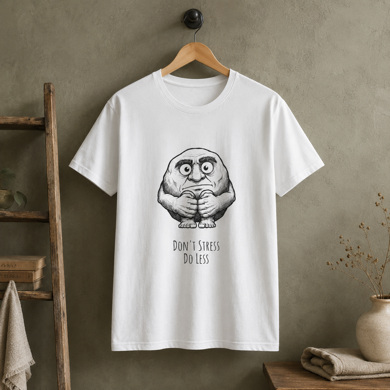 The Quiet Overthinker Round Neck T-Shirt