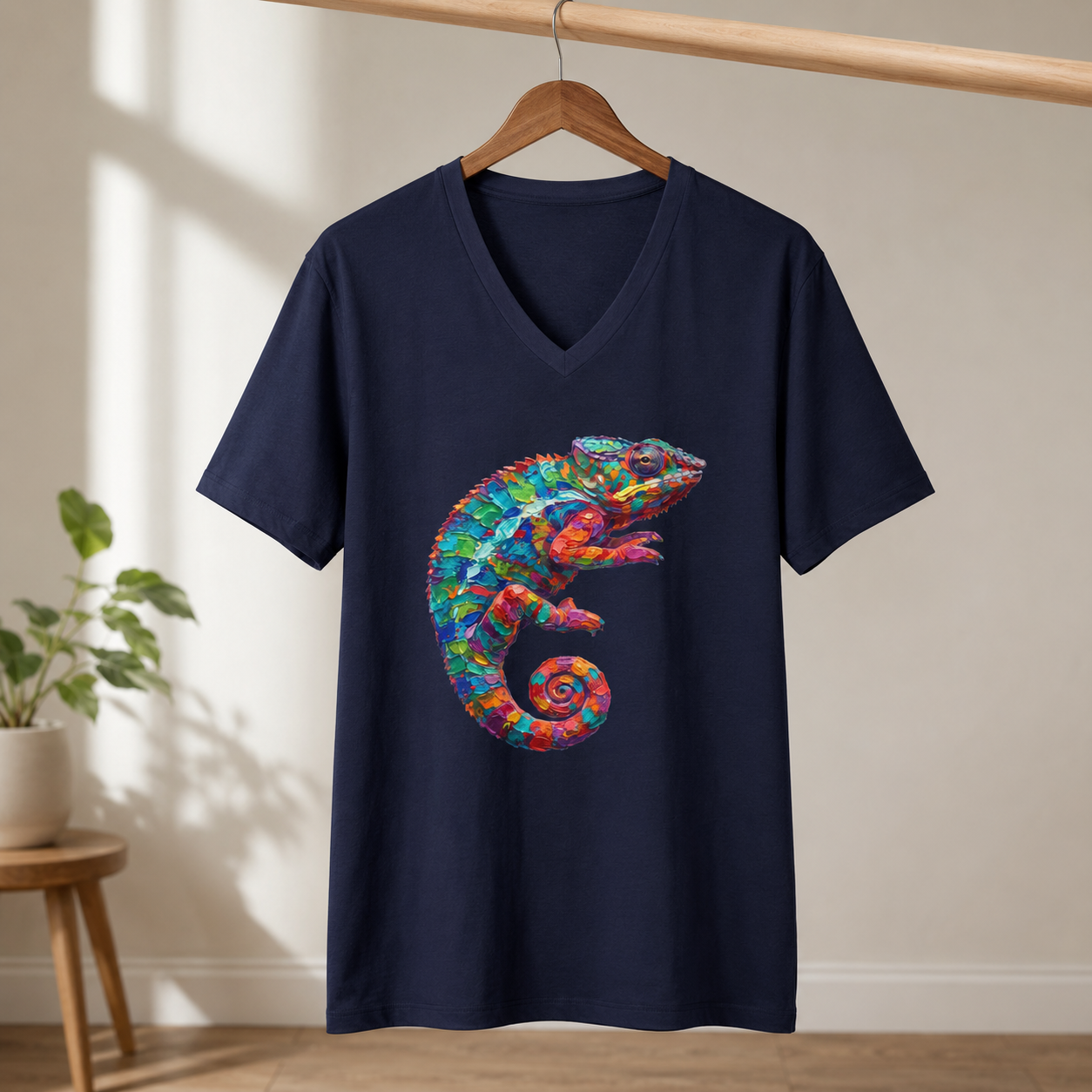 Chromatic Chameleon V-Neck T-Shirt