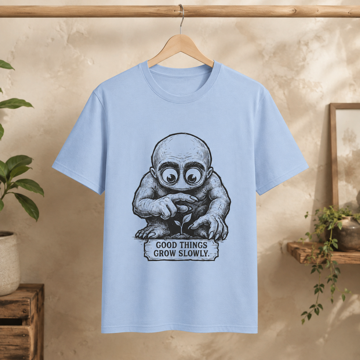 Slow Growth Round Neck T-Shirt
