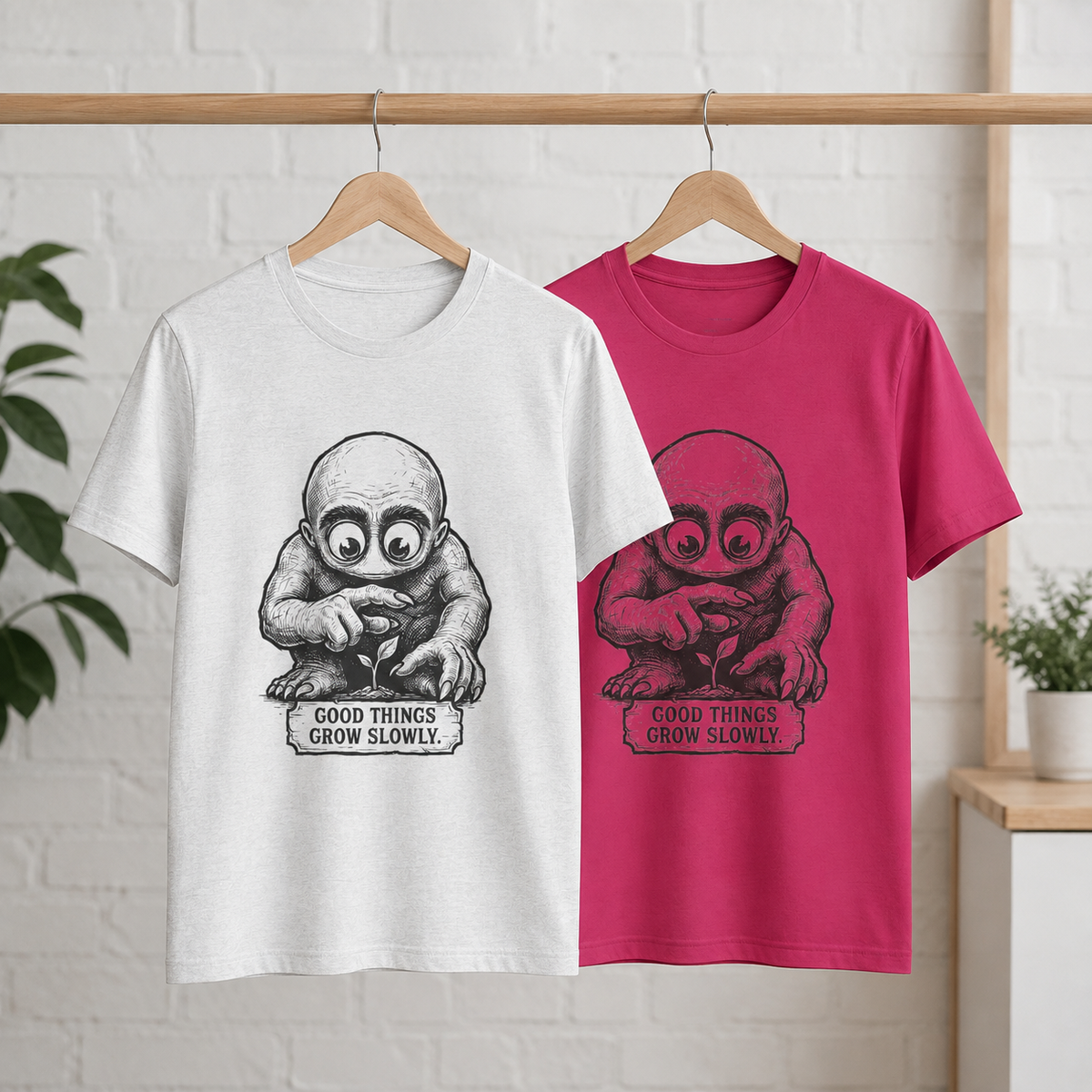 Slow Growth Round Neck T-Shirt