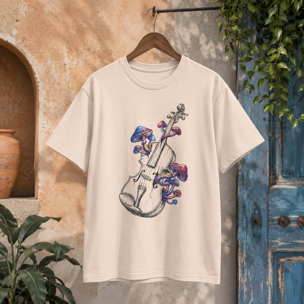 Strings in Bloom Round Neck T-Shirt