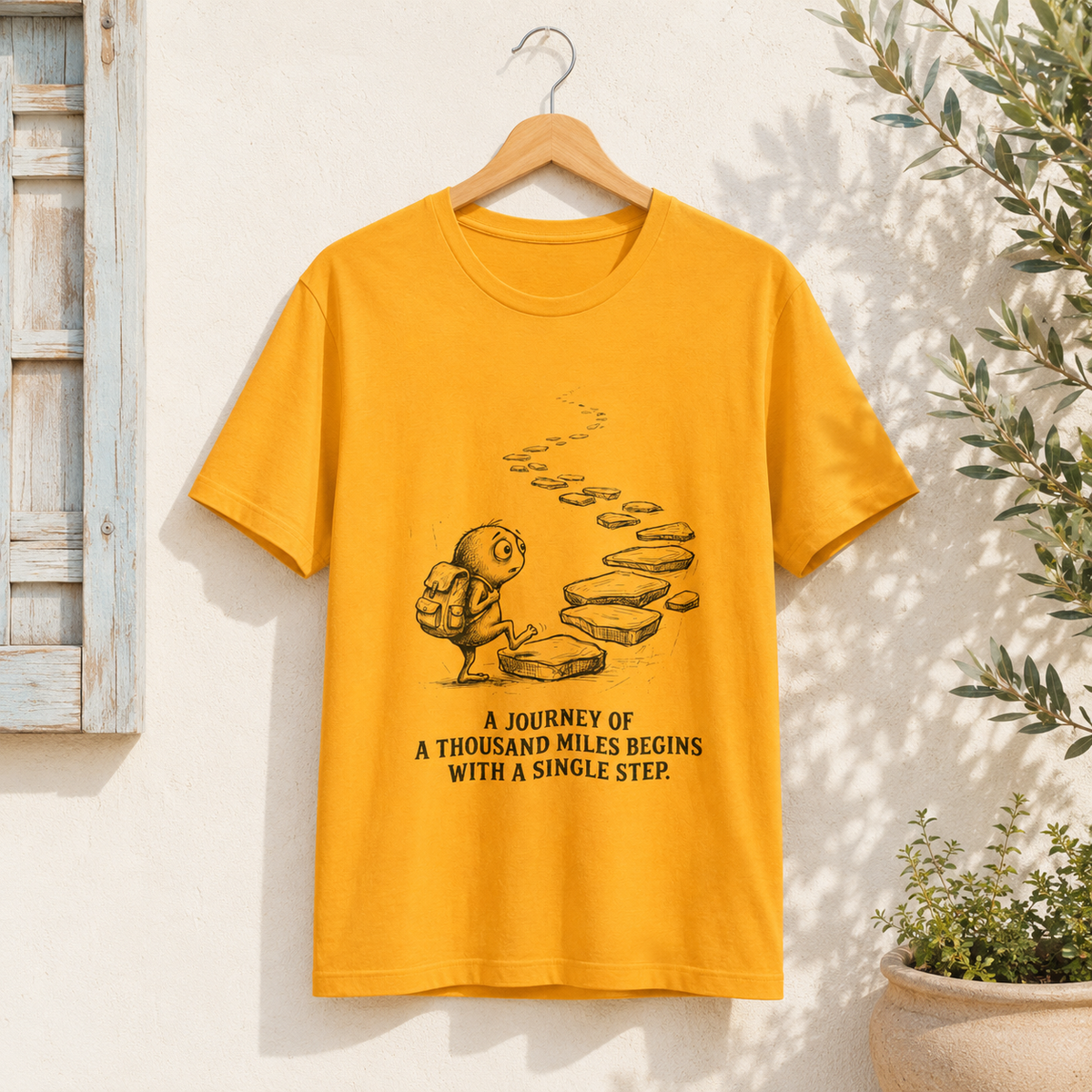 The First Step Round Neck T-Shirt