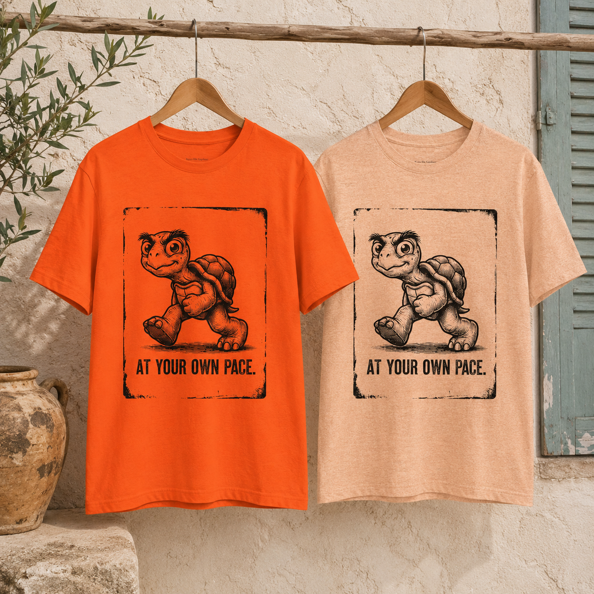 Your Own Pace Round Neck T-Shirt