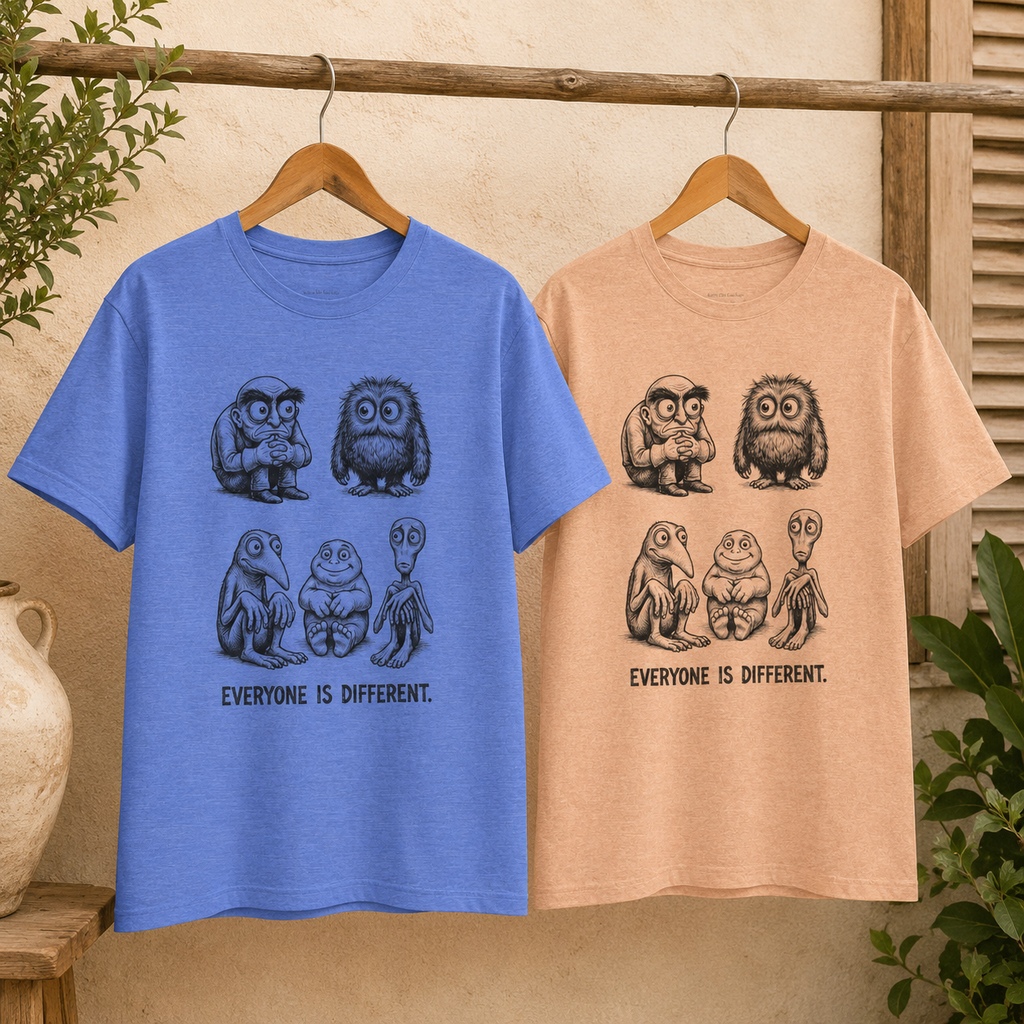No Two Alike Round Neck T-Shirt