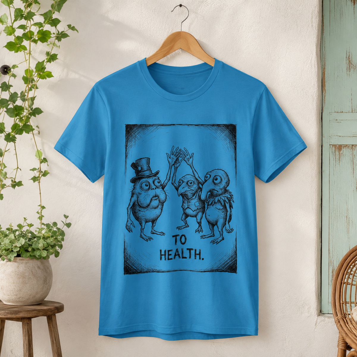 A Questionable Toast Round Neck T-Shirt