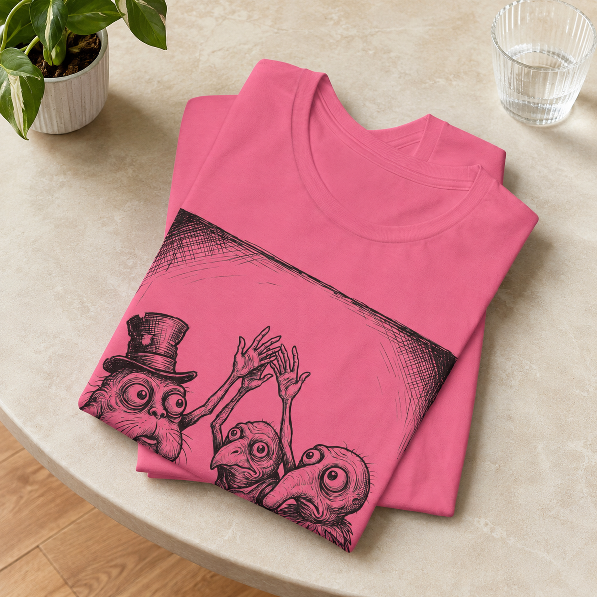 A Questionable Toast Round Neck T-Shirt