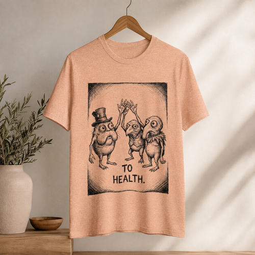 A Questionable Toast Round Neck T-Shirt