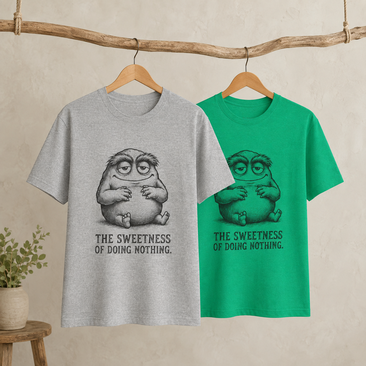 The Art of Doing Nothing Round Neck T-Shirt
