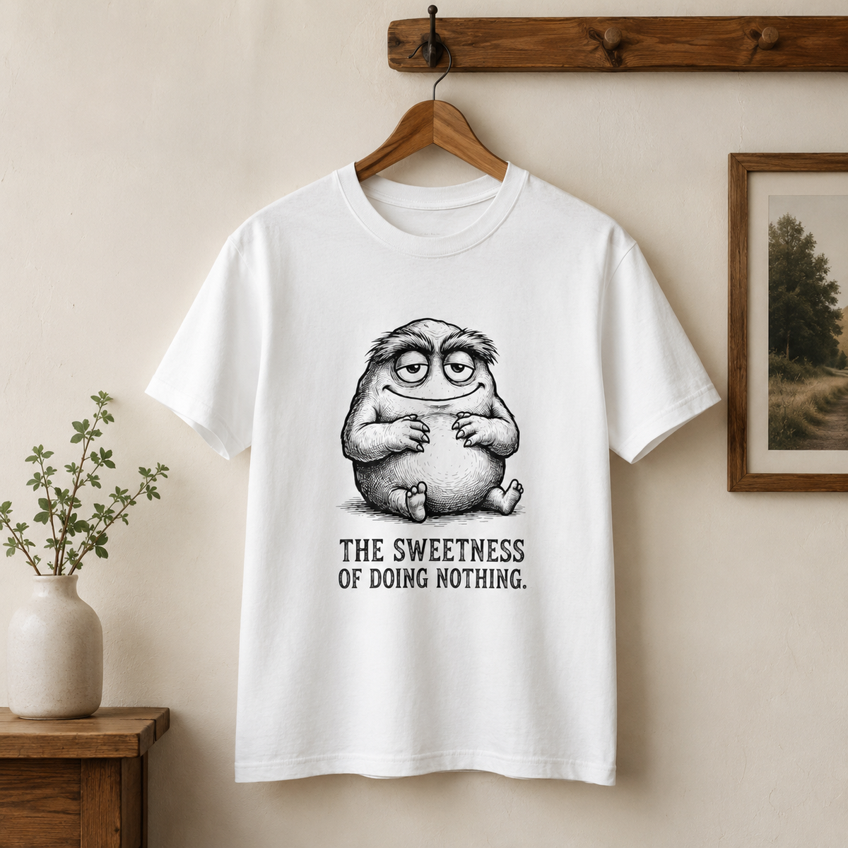 The Art of Doing Nothing Round Neck T-Shirt