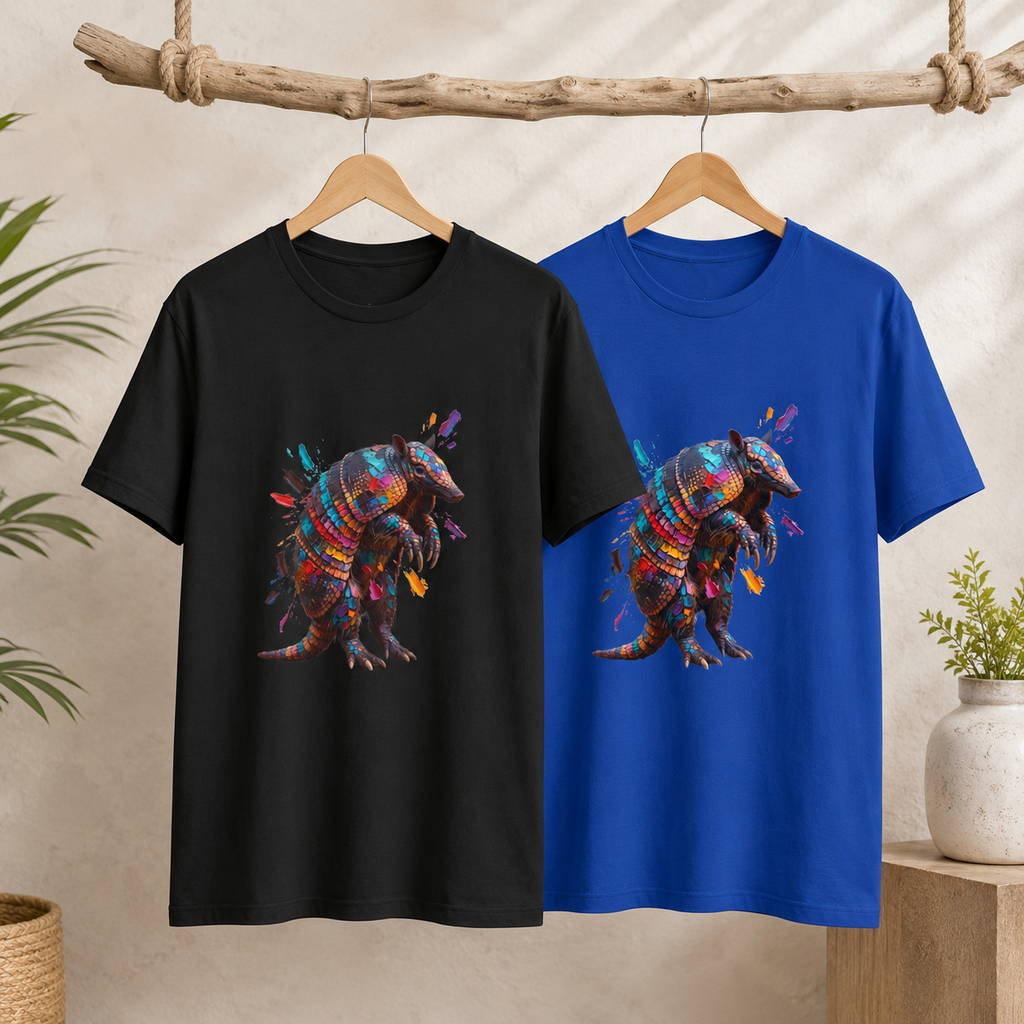 Armored in Color Round Neck T-Shirt