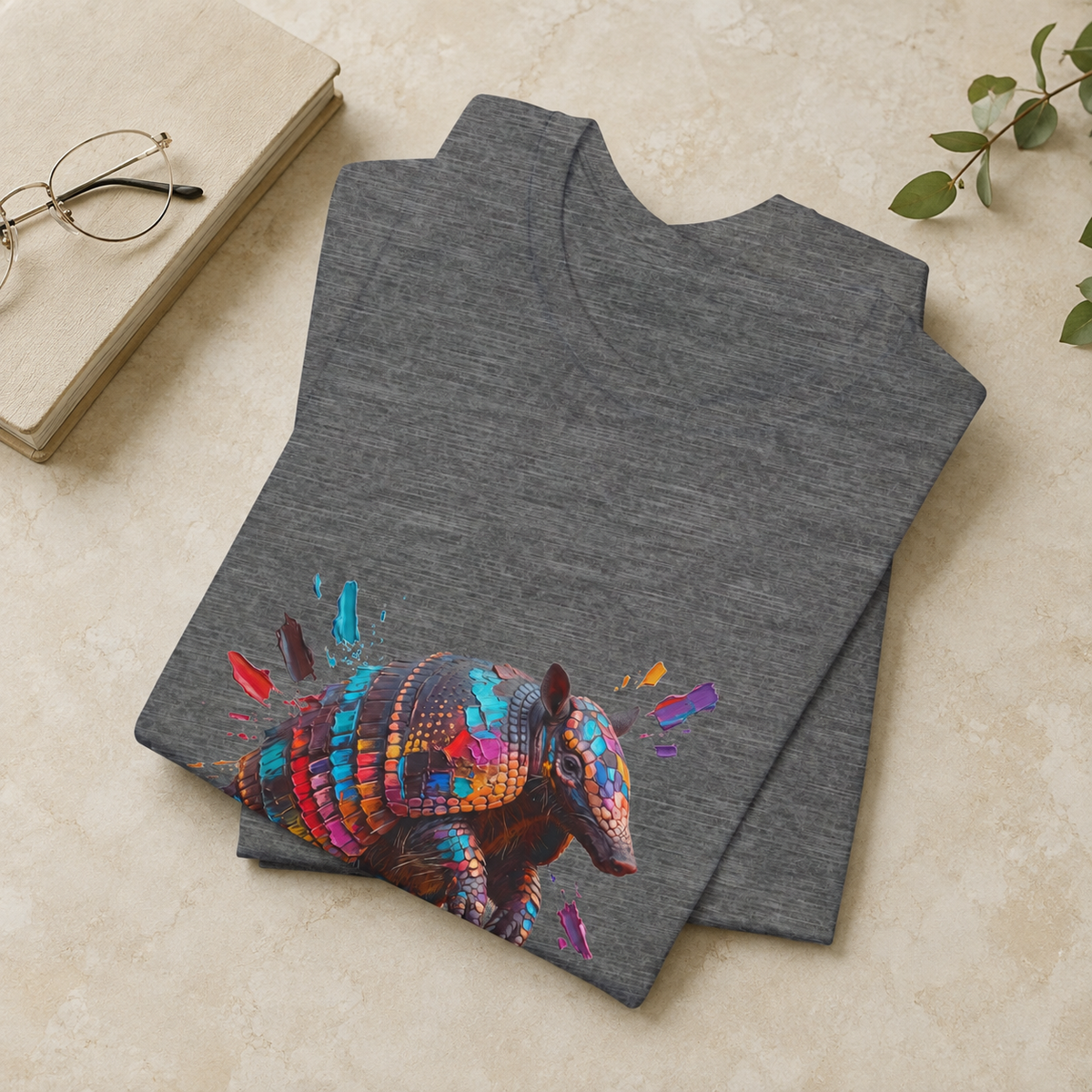 Armored in Color Round Neck T-Shirt