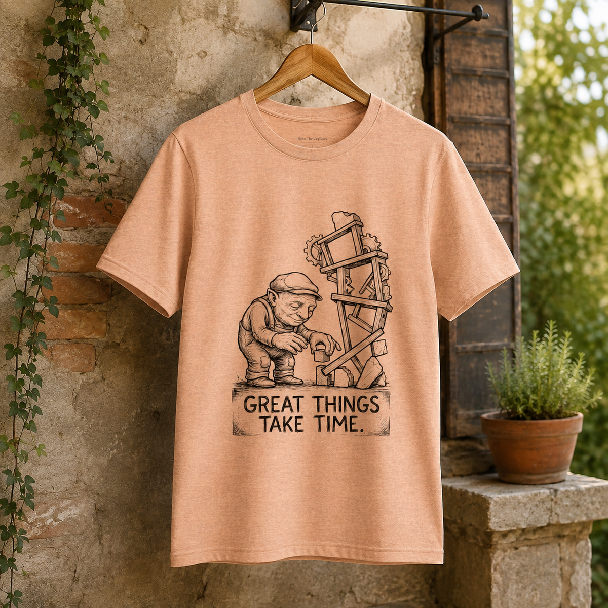Built Slowly Round Neck T-Shirt