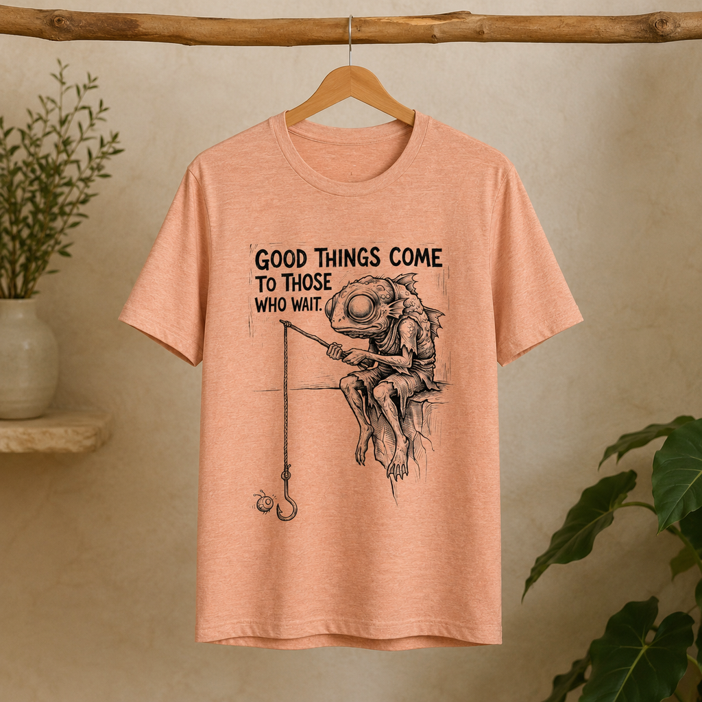 The Waiting Game Round Neck T-Shirt