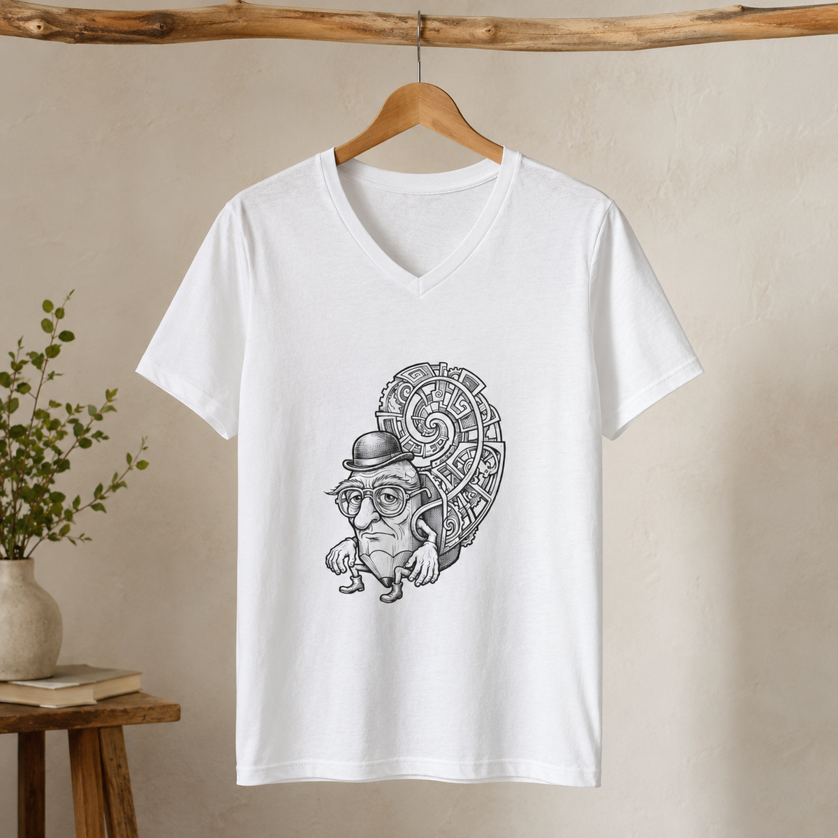The Mental Labyrinth V-Neck T-Shirt