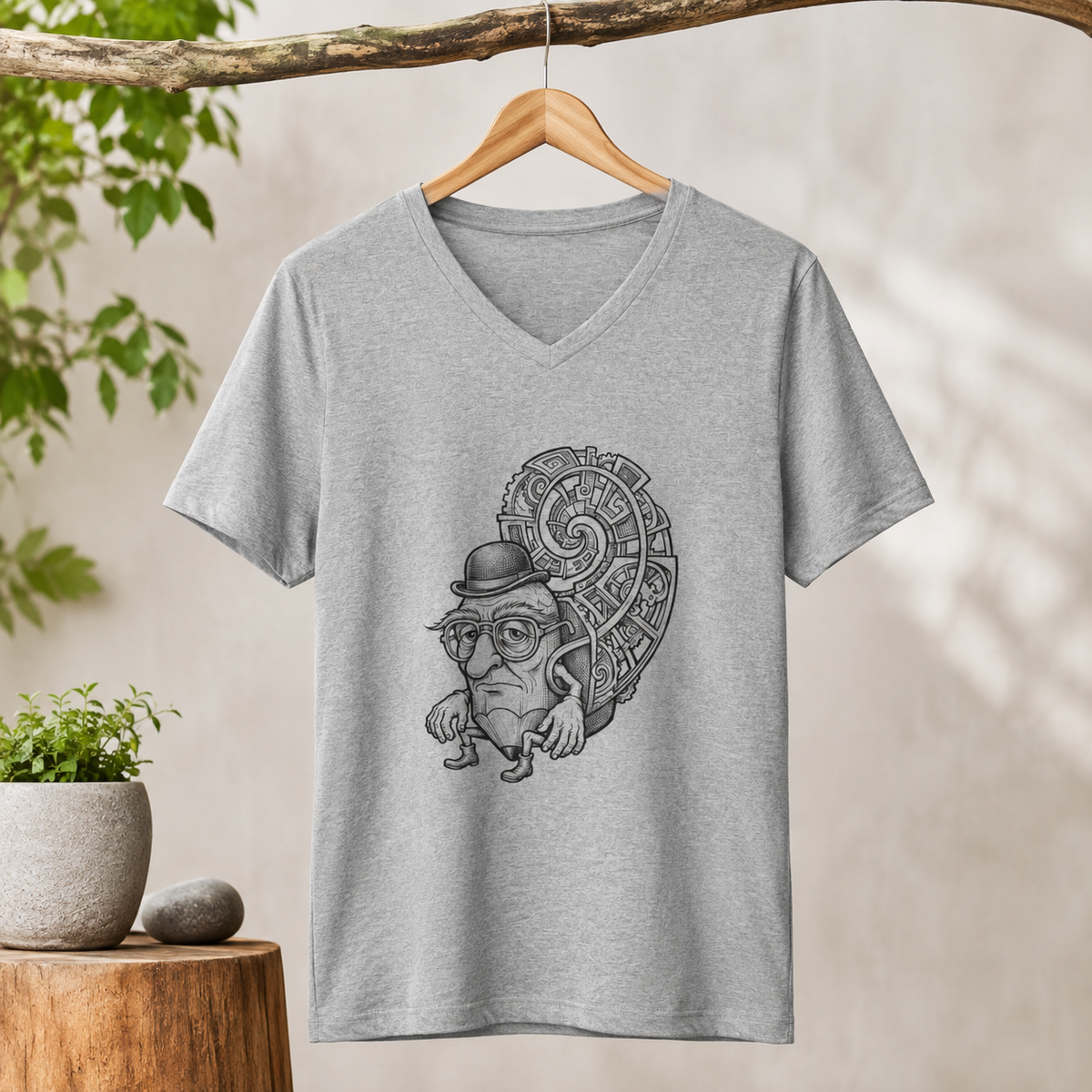 The Mental Labyrinth V-Neck T-Shirt