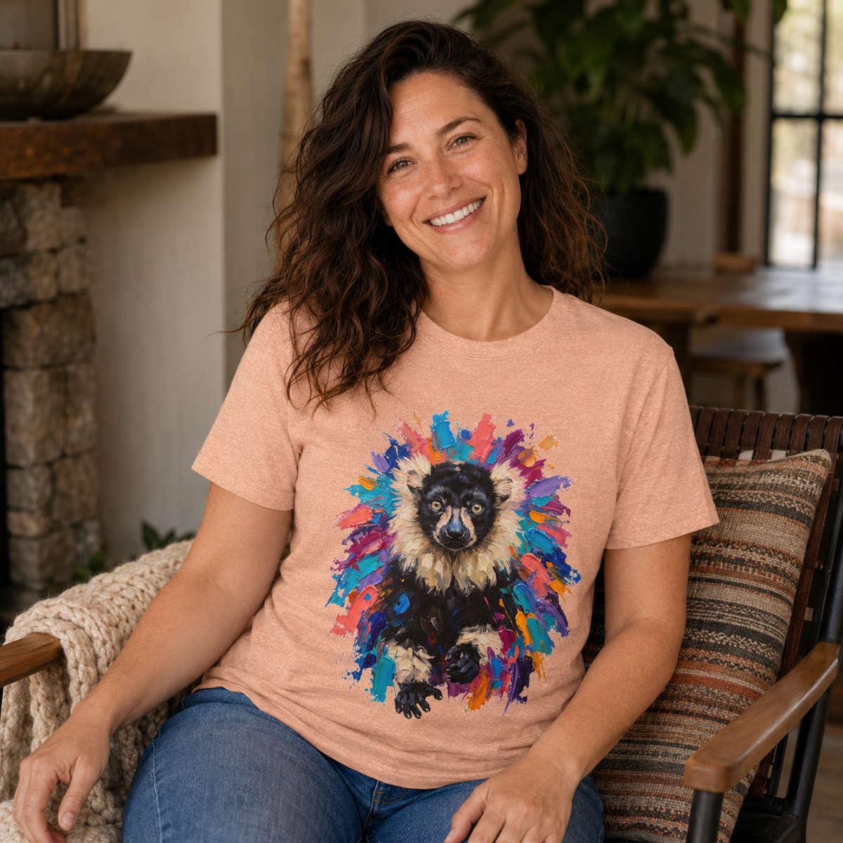 Ruffed in Color - Unisex Graphic Round Neck T-Shirt