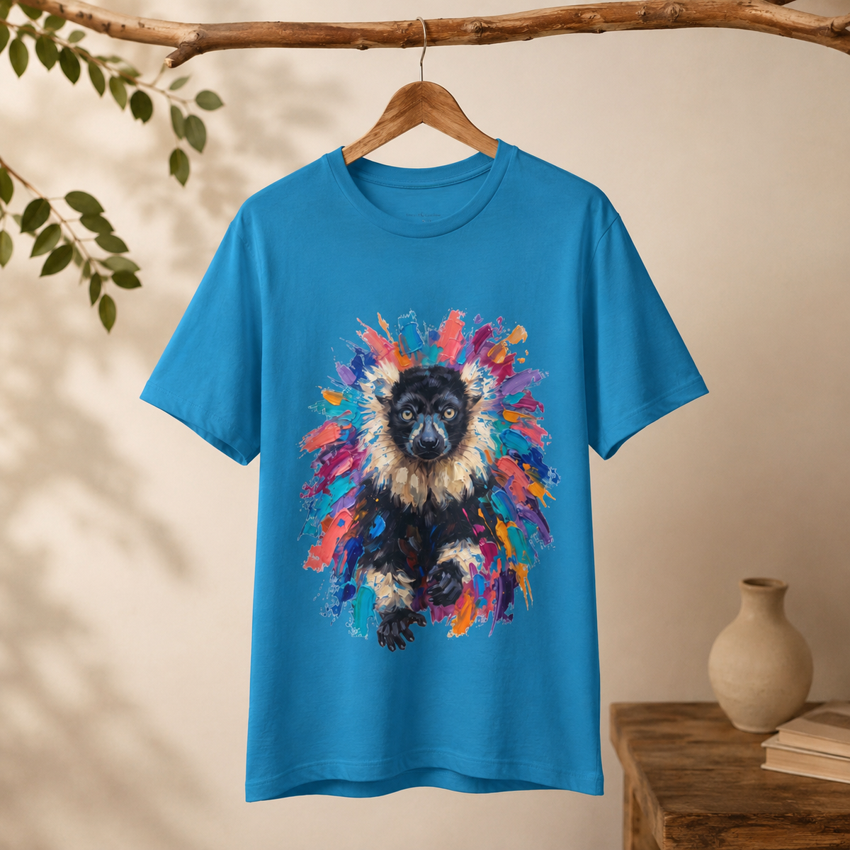 Ruffed in Color - Unisex Graphic Round Neck T-Shirt